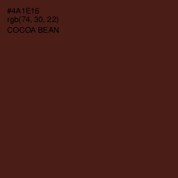 #4A1E16 - Cocoa Bean Color Image